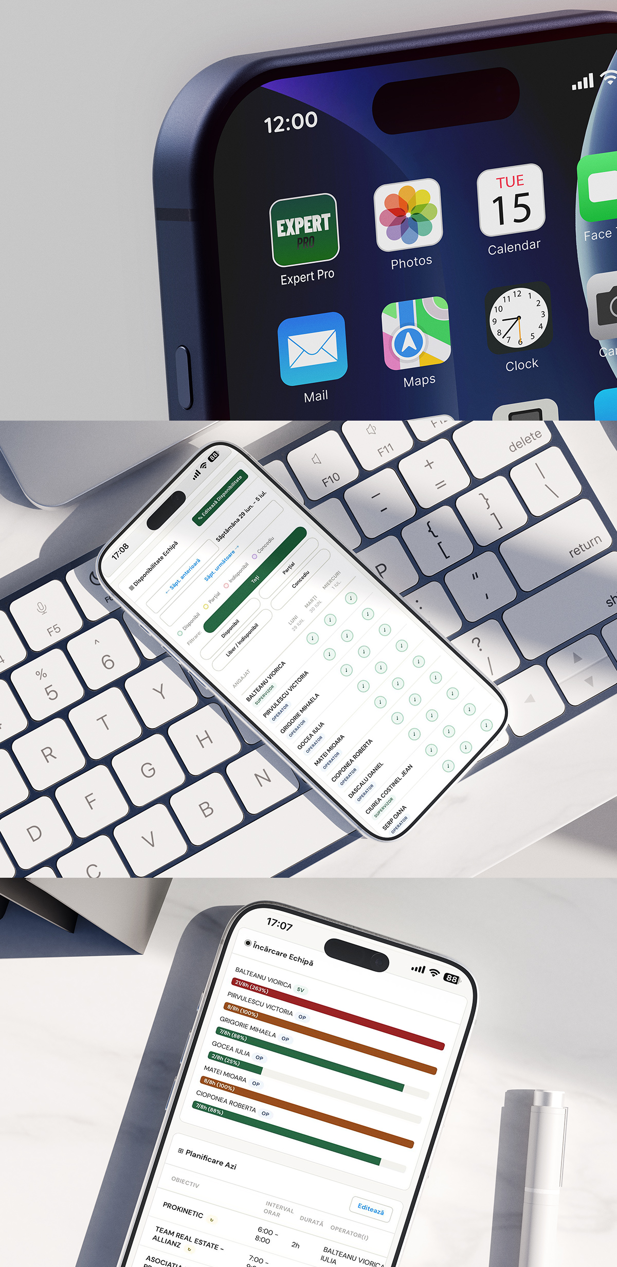design aplicatie CRM pentru Expert Facility & Cleaning - agentie marketing Craiova Idea Lab Creative Agency