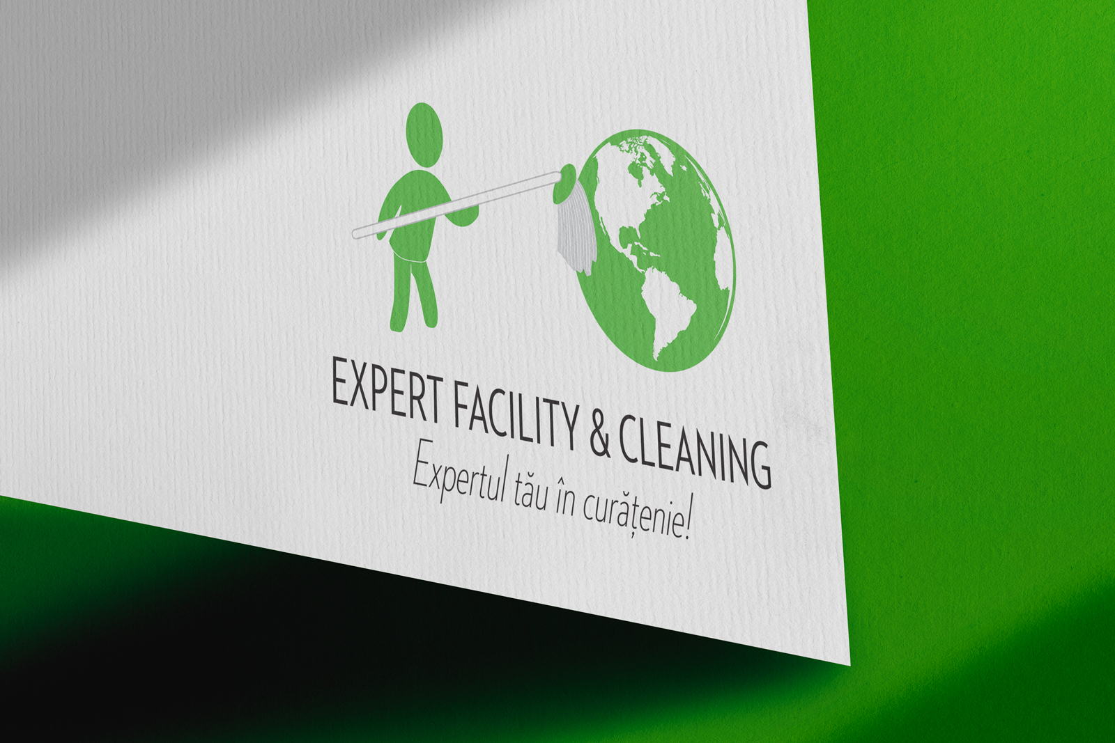 logo design expert facility & cleaning - before
